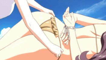 00s 2girls aika_(series) aika_r-16 animated animated_gif anime_screenshot arms_behind_back ass assisted_exposure back bare_shoulders bdsm beach bikini bikini_pull blue_hair bondage bouncing_breasts bound bound_wrists breasts butt_crack buttons cleavage closed_eyes clothes_pull cloud collarbone covered_erect_nipples curvy day defeat dimples_of_venus female_focus femdom forced frilled_bikini frills front-tie_top groin huge_ass large_breasts lipstick long_hair lowres lying makeup mature_female minamino_karen multiple_girls navel nipples nude ocean on_ground on_side open_mouth out-of-frame_censoring outdoors public_indecency public_nudity pulling_another&#039;s_clothes purple_hair risako_nagisa sand sidelocks sky sleep_molestation sleeping sneaky squatting string_bikini swimsuit thong_bikini uncensored unconscious undressing water you_gonna_get_raped