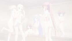 3d 6+girls agnes_boulange alcohol animated audible_music bathing breasts carina_verritti chelsea_arcot drinking highres minette multiple_girls nipples nude ritos_tortilla salsa_tortilla shukufuku_no_campanella smile soap_bubbles sound tagme video