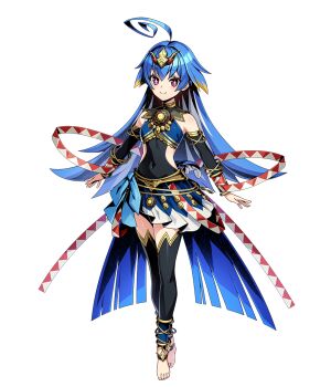 Rule 34 | 1girl, ahoge, artist request, black leggings, black leotard, blonde hair, blue hair, blue skirt, closed mouth, covered navel, cutie lupia, detached leggings, detached sleeves, duel masters, duel masters play's, gold trim, hair ornament, huge ahoge, leggings, leotard, long hair, multicolored hair, multicolored skirt, official art, purple eyes, skirt, solo, star-shaped pupils, star (symbol), symbol-shaped pupils, white hair, white skirt