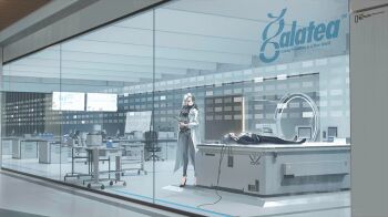 2girls angelia_(girls'_frontline) artist_request black_hair black_jacket black_pants black_shoes bottle breasts coat company_name computer desk english_text examination examination_table formal_clothes full_body game_cg girls'_frontline glass grey_hair high_heels holding indoors jacket lab_coat lady_gray_(girls'_frontline) large_breasts long_hair looking_at_another looking_to_the_side lying machine physical_examination microscope monitor multiple_girls official_art on_back pants shirt shoes standing suit white_coat white_shirt wire