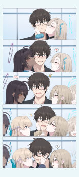 5girls absurdres akane_(blue_archive) akane_(school_uniform)_(blue_archive) asuna_(blue_archive) asuna_(school_uniform)_(blue_archive) blue_archive cleaning_&amp;_clearing_(blue_archive) highres junu_(jwoo5627) karin_(blue_archive) karin_(school_uniform)_(blue_archive) multiple_girls neru_(blue_archive) neru_(school_uniform)_(blue_archive) problem_solver_sensei_(blue_archive) sensei_(blue_archive) toki_(blue_archive) toki_(school_uniform)_(blue_archive)