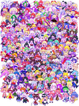 Rule 34 | 2others, 3boys, 6+girls, absolutely everyone, absurdres, ahoge, ajirogasa, aki minoriko, aki shizuha, alice margatroid, alice margatroid (pc-98), anchor symbol, animal ears, asakura rikako, asymmetrical wings, bat wings, beret, bird wings, bishamonten's pagoda, bishamonten's spear, black hair, black hat, black sun, blonde hair, blonde makai resident (touhou), blue eyes, blue hair, blue hat, blunt bangs, book, bow, bowl, bowl hat, braid, bright pupils, brown hair, bun cover, cat, cat ears, character request, checkered clothes, checkered kimono, chen, chibi, cirno, closed eyes, clownpiece, commentary request, cow ears, crystal wings, cuffs, cup, daiyousei, disembodied hand, dog ears, doremy sweet, double bun, dress, drill hair, ebisu eika, elis (touhou), ellen (touhou), elly (touhou), eternity larva, everyone, evil eye sigma, ex-keine, ex-rika, eyewear on head, flandre scarlet, fox ears, fox girl, frilled shawl, frills, fujiwara no mokou, futatsuiwa mamizou, gengetsu (touhou), glasses, gohei, goutokuji mike, green eyes, green hair, green hat, grey hair, hair bow, hair bun, hair ornament, hair ribbon, hairband, hakurei reimu, hakurei reimu (pc-98), haniyasushin keiki, hat, hata no kokoro, headdress, headscarf, hecatia lapislazuli, hieda no akyuu, highres, hijiri byakuren, himekaidou hatate, himemushi momoyo, hinanawi tenshi, holding, holding book, holding cup, holding gohei, hong meiling, horikawa raiko, horns, hoshiguma yuugi, houjuu nue, houraisan kaguya, ibaraki douji's arm, ibaraki douji (touhou), ibaraki kasen, ibuki suika, iizunamaru megumu, imaizumi kagerou, inaba tewi, instrument, inubashiri momiji, izayoi sakuya, jacket girl (dipp), japanese clothes, joutouguu mayumi, junko (touhou), kaenbyou rin, kagiyama hina, kaku seiga, kamishirasawa keine, kana anaberal, karakasa obake, kasodani kyouko, kawashiro nitori, kazami yuuka, kazami yuuka (pc-98), keyboard (instrument), kicchou yachie, kijin seija, kikuri (touhou), kimono, kirisame marisa, kirisame marisa (pc-98), kishin sagume, kisume, kitashirakawa chiyuri, kochiya sanae, komakusa sannyo, komano aunn, komeiji koishi, komeiji satori, konngara (touhou), konpaku youmu, kotohime (touhou), kumoi ichirin, kurodani yamame, kurokoma saki, kurumi (touhou), label girl (dipp), leaf hair ornament, letty whiterock, lily white, long hair, louise (touhou), luna child, lunasa prismriver, lyrica prismriver, mai (touhou), maribel hearn, matara okina, matenshi (touhou), medicine melancholy, meira (touhou), merlin prismriver, mima (touhou), mimi-chan, mitsugashira enoko, miyadeguchi mizuchi, miyako yoshika, mizuhashi parsee, mob cap, mononobe no futo, morichika rinnosuke, moriya suwako, motoori kosuzu, mouse ears, mugetsu (touhou), multicolored hair, multiple boys, multiple girls, multiple heads, multiple others, multiple wings, murasa minamitsu, mystia lorelei, nagae iku, nazrin, nippaku zanmu, nishida satono, niwatari kutaka, noroiko, okazaki yumemi, okunoda miyoi, onozuka komachi, orange (touhou), orange hair, pants, parasol, patchouli knowledge, pink-haired makai resident (touhou), pink eyes, pink hair, pink hat, ponytail, purple eyes, purple hair, purple umbrella, rabbit ears, red eyes, red hair, red ribbon, reisen (touhou bougetsushou), reisen udongein inaba, reiuji utsuho, remilia scarlet, rengeteki (touhou), ribbon, rika (touhou), ringo (touhou), rope, round eyewear, rumia, ruukoto, saigyouji yuyuko, sakata nemuno, sakazuki, sara (touhou), sariel (touhou), satsuki rin, seiran (touhou), sekibanki, shameimaru aya, shanghai doll, shawl, shide, shiki eiki, shimenawa, shingyoku (female) (touhou), shingyoku (male) (touhou), shingyoku (touhou), shinki (touhou), shirt, short hair, side braids, sidelocks, single horn, skirt, soga no tojiko, sokrates (touhou), son biten, star sapphire, streaked hair, sukuna shinmyoumaru, sun, sunglasses, sunny milk, tabard, tamatsukuri misumaru, tasotasoyan00, tatara kogasa, tate eboshi, teireida mai, tenkajin chiyari, tenkyuu chimata, third eye, tokiko (touhou), tongue, toramaru shou, touhou, touhou (pc-98), toutetsu yuuma, toyosatomimi no miko, triangular headpiece, tsukumo benben, tsukumo yatsuhashi, twin braids, twin drills, two side up, umbrella, unzan, usami renko, usami sumireko, ushizaki urumi, violin, wakasagihime, watatsuki no toyohime, watatsuki no yorihime, wayousei (touhou), white hair, white hat, white pupils, wings, wolf ears, wolf girl, wriggle nightbug, yagokoro eirin, yakumo ran, yakumo yukari, yamashiro takane, yasaka kanako, yatadera narumi, yellow eyes, yellow kimono, yin yang orb (fairy), yomotsu hisami, yorigami jo'on, yorigami shion, yuki (touhou), yumeko (touhou), yuugenmagan