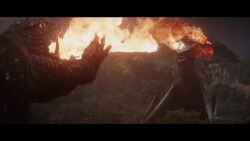 6+boys all_fours animated audible_music audible_speech bleeding blood bloodshot_eyes blue_blood boulder breath_weapon breathing_fire catching claws colored_blood colored_sclera crane_(machine) crest daiei_motion_picture dawn day dirt energy energy_beam english_text falling film_grain fire fog forest gamera gamera_(series) gamera_vs._gyaos giant giant_monster glowing glowing_eyes green_blood gyaos hat headband helmet highres hill hostage injury jacket japanese_audio kaiju kanamura_eiichi laser monster mountain mouth_beam multiple_boys nature night plasma power_lines red_eyes river roaring rolling sea_monster sharp_teeth smoke sound sparks subtitled supersonic_scalpel tail teeth tongue transmission_tower tree tsutsumi_shiro turtle turtle_shell tusks video water wings yellow_eyes yellow_laser yellow_sclera