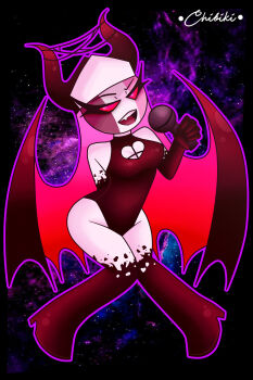 Rule 34 | amumi, black gloves, demon girl, demon horns, friday night funkin', gloves, highres, horns, nun, sarvente (friday night funkin'), servant