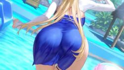 1girl animated ass bag baseball_cap bikini black_bag black_hat blonde_hair blue_eyes blush breasts brown_dust_(series) brown_dust_2 bubble_skirt clothes_lift covered_erect_nipples cup curvy dress earrings groin hair_over_one_eye hair_ribbon hand_up handbag hat high_heels highleg highleg_bikini holding holding_cup huge_ass innertube jewelry large_breasts legs long_hair mole mole_on_pussy necklace official_art partially_submerged partially_underwater_shot partially_visible_vulva pool ribbon short_dress side_slit skirt sleeveless sleeveless_dress solo sound swim_ring swimsuit tagme thick_thighs thigh_strap thighs thong thong_bikini toes underwater underwater_view video water wide_hips wilhelmina_(brown_dust) wind wind_lift