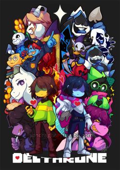 2others 5girls 6+boys ;d \||/ ahoge alphys arm_at_side armlet armor armored_boots asgore_dreemurr axe back-to-back battle_axe beard belt black_background black_belt black_fur black_sclera blonde_hair blue_footwear blue_gloves blue_hair blue_skin blue_tongue bob_cut boots bracelet bright_pupils brown_footwear brown_hair brown_pants c._round chalk chief_undyne closed_mouth clown clown_boy collared_shirt colored_sclera colored_skin colored_teeth colored_tongue commentary copyright_name dark_blue_hair deltarune dual_persona english_commentary faceless facial_hair father_and_son fins flower furry furry_female furry_male glasses gloves goat_boy goat_girl green-framed_eyewear green_hat green_sweater grey_footwear grin hat head_fins heart holding holding_axe holding_chalk holding_scythe horns jester jester_boy jester_cap jevil jewelry king_(deltarune) knee_boots kris_(dark_world)_(deltarune) kris_(deltarune) lancer_(deltarune) long_hair long_sleeves looking_at_viewer multiple_belts multiple_boys multiple_girls multiple_others one_eye_closed open_mouth pants pink_scarf pink_skin pointing pointing_at_viewer pointy_ears ponytail puffy_long_sleeves puffy_sleeves purple_hair purple_scarf purple_skin ralsei ralsei_(hat) red_hair round_eyewear rouxls_kaard sandragh sans_(undertale) scarf scythe sharp_teeth shirt short_hair shoulder_armor simple_background skeleton smile spade_(shape) sparkle spiked_armlet spiked_bracelet spikes standing striped_clothes striped_scarf susie_(dark_world)_(deltarune) susie_(deltarune) sweater teeth tongue toriel two-tone_scarf two-tone_sweater undyne upper_teeth_only utdr_(toby_fox) v-shaped_eyebrows watermark weapon web_address white_fur white_pupils witch_hat yellow_flower yellow_sclera yellow_skin yellow_sweater yellow_teeth ||/
