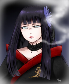 Rule 34 | 10s, artist request, black hair, final fantasy, final fantasy xiv, long hair, smoke, white eyes, yotsuyu goe brutus