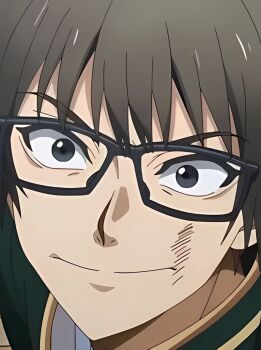 1boy beige_hair dead_account glasses grey_eyes wagari_minoru
