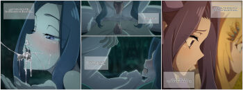 1girl absurdres after_fellatio bare_shoulders before_and_after blue_eyes blue_hair blush breasts cowgirl_position cum cum_in_mouth cum_on_body cupping_hands english_text facial fellatio filo_(tate_no_yuusha_no_nariagari) flat_chest highres iwatani_naofumi loli long_hair melty_q_melromarc missionary multiple_views naughty_face night nipples non-web_source nude open_mouth oral own_hands_together right-to-left_comic rosenrot03 saliva sequential sex shiny_skin small_breasts speech_bubble straddling tate_no_yuusha_no_nariagari thought_bubble tongue tongue_out waiting