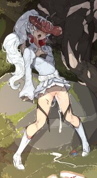 1boy 1girl absurdres aftersex animal_penis bestiality blush boots broken broken_weapon cropped_jacket cum cum_in_pussy cumdrip dress drooling full_body furry furry_male furry_with_non-furry grimm_(rwby) hetero high_collar high_heel_boots high_heels highres interspecies jewelry knotted_penis lace lace-trimmed_skirt lace_trim large_penis long_hair long_sleeves myrtenaster necklace open_mouth penis penis_awe penis_on_face penis_over_eyes ponytail pussy rock rwby saliva scar scar_on_face scratches shuuko_(s_h_uuko) side_ponytail skirt solo_focus spread_legs strapless strapless_dress teeth tongue tongue_out torn_clothes trembling uncensored upper_teeth_only weapon weiss_schnee white_dress white_footwear white_hair wide_sleeves