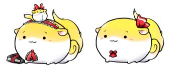 alice_margatroid book furry hakutaku light_smile nukodeppou orb rumia simple_background touhou