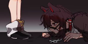 2girls character_request copyright_request femdom lingyi multiple_girls reverse:1999 semmelweis_(reverse:1999) tagme