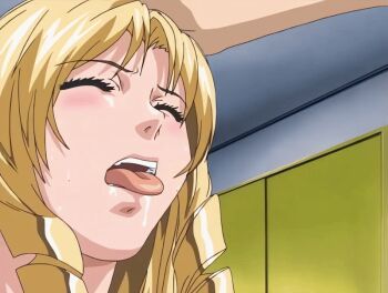 00s 1girl 2001 animated animated_gif bedroom begging bible_black bible_black_night_of_the_walpulgiss blonde_hair blush closed_eyes drill_hair drill_sidelocks head_grab hetero indoors long_hair open_mouth shiraki_rika sidelocks sweat sweatdrop tagme tongue tongue_out uncensored upper_body very_long_hair