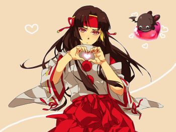 Rule 34 | akiyama (yamagoya), bad id, bad pixiv id, crossover, embarrassed, fernandez, fingernails, hakama, hakama skirt, happy birthday, japanese clothes, long fingernails, moe moe kyun!, nail polish, rashojin mizuki, rashoujin mizuki, skirt, tagme
