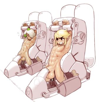 2boys 4chan abs aged_up anal anal_object_insertion armpits arms_up bdsm black_eyes blonde_hair bondage bound boy_princess_(towergirls) clenched_teeth container crossover crown cum cum_in_container dildo dildo_riding ejaculation hair_over_one_eye huge_penis huge_testicles kneeling large_penis link looking_at_another machine male_focus male_penetrated mechanical_fixation modeseven multiple_boys nintendo nude object_insertion pectorals penis penis_milking pointy_ears prostate_milking restrained sex_machine sex_toy short_hair silver_hair stationary_restraints sweat teeth testicles the_legend_of_zelda the_legend_of_zelda:_the_wind_waker toon_link towergirls tube uncensored yaoi