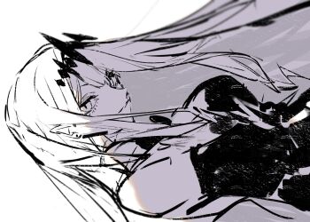 1girl baobhan_sith_(fate) baobhan_sith_(first_ascension)_(fate) bare_shoulders breasts detached_sleeves dress earrings fate/grand_order fate_(series) highres jewelry large_breasts long_hair looking_at_viewer pointy_ears ringo_1046 single_earring smile solo