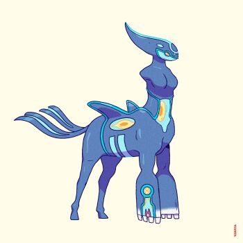 alternate_form expressionless full_body gen_3_pokemon highres kyogre legendary_pokemon meme nintendo no_humans original_form_pokemon_(meme) parody pedro_larez pokemon pokemon_(creature) primal_kyogre simple_background solo standing tail what