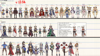 >_< 1boy 6+girls absurdly_long_hair absurdres alicia_(granblue_fantasy) aliza_(granblue_fantasy) almeida_(granblue_fantasy) anila_(granblue_fantasy) anissida annotation_request aqua_hair arm_behind_back arm_up armor armored_boots augusta's_mother_(granblue_fantasy) augusta_(granblue_fantasy) bandages beatrix_(granblue_fantasy) beret bikini black_gloves black_hair black_legwear blonde_hair blue_hair blue_neckwear blunt_bangs boots bow braid breast_hold breasts brown_hair bust_chart camieux carmelina_(granblue_fantasy) character_request chart cleavage cleavage_cutout closed_eyes clothing_cutout commentary_request crescent cucouroux_(granblue_fantasy) cup daetta_(granblue_fantasy) danua dark_skin dragon_horns dragon_tail draph dress drunk earrings epaulettes extra fingerless_gloves forte_(shingeki_no_bahamut) full_body gauntlets glasses gloves gran_(granblue_fantasy) granblue_fantasy grea_(shingeki_no_bahamut) grey_hair grid hair_bow hair_over_one_eye hair_ribbon hairband hallessena hand_on_own_hip hands_on_own_hips harona hat height_chart height_difference highres holding_hands horn_ornament horns huge_filesize izmir jacket jewelry karva_(granblue_fantasy) knee_boots laguna_(granblue_fantasy) lamretta large_breasts long_hair long_sleeves low_twintails luchador_(granblue_fantasy) magisa_(granblue_fantasy) magnifying_glass maria_theresa_(granblue_fantasy) mary_janes mena_(shingeki_no_bahamut) mikasayaki mina_(shingeki_no_bahamut) mona_(shingeki_no_bahamut) monika_weisswind mug multiple_girls narmaya_(granblue_fantasy) navel necktie no_mouth one_eye_closed outstretched_arm pantyhose pink_hair plaid_clothes plaid_skirt pleated_skirt pointy_ears ponytail razia red_bikini red_dress red_hair revision ribbon sandals sarong sarya_(granblue_fantasy) school_uniform see-through_clothes serafuku shingeki_no_bahamut shoes short_sleeves sig_(granblue_fantasy) silva_(granblue_fantasy) skirt standing striped_clothes striped_dress stuffed_toy sturm_(granblue_fantasy) swimsuit tail tan tears text_focus thighhighs threo_(granblue_fantasy) trait_connection translation_request trembling turn_pale twin_braids twintails underboob underboob_cutout very_long_hair white_dress white_gloves white_legwear wings yaia_(granblue_fantasy) |_|