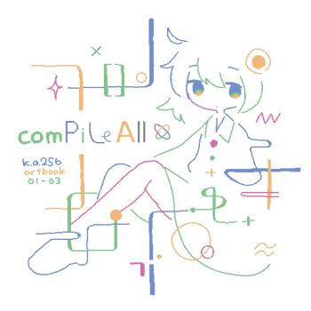 1girl abstract artist_name closed_mouth collared_dress colo_(frypan_soul) dot_mouth dress full_body highres looking_at_viewer original sitting solo white_background