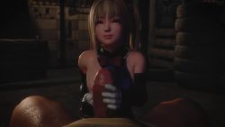 1boy 1girl 20s 3d animated black_gloves blender_(medium) blonde_hair blue_eyes blue_leotard blue_sleeves bow bowtie breasts clothed_female_nude_male clothes_pull dead_or_alive dead_or_alive_6 detached_sleeves erection eye_contact frills gloves handjob hetero indoors kaogum kneeling large_penis leather leather_leotard leotard loli long_hair looking_at_another looking_at_viewer looping_animation marie_rose multicolored_gloves nude one_breast_out penis pov pulling pulling_own_clothes realistic red_bow red_bowtie rubbing short_hair single_nipple sitting small_breasts solo_focus sound spread_legs squishing tecmo twintails uncensored video white_gloves