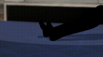 1girl 1other 20s 3d animated animated_gif asterisk atlus bed black_shorts black_thighhighs blunt_bangs bound bound_legs bound_torso breasts breathing catalepsy cellphone close-up closed_eyes coiled female_focus unworn_eyewear hallucination happy headphones holding holding_cellphone holding_phone hypnosis illusion indoors listening long_hair long_shirt lying megami_tensei mind_control no_shoes off_shoulder on_back on_bed open_mouth orange_hair persona persona_5 petite phone red_splatter reptile sakura_futaba screen self_hypnosis shin_megami_tensei shirt short_shorts shorts sleeping small_breasts smartphone smile snake socks solo source_filmmaker_(medium) splatter stiff submission thighhighs timer vynil white_shirt