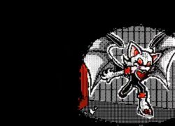 1girl animated bat_wings blowing_kiss breasts cleavage half-closed_eyes heart large_breasts legs looking_at_viewer oekaki one_eye_closed rouge_the_bat seductive_smile sega smile solo sonic_(series) sound source_request tagme thighs video wings