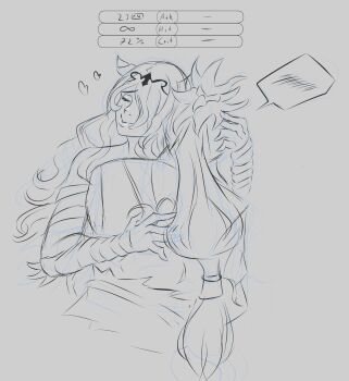 Rule 34 | 1boy, 1girl, camilla (fire emblem), chignon, closed eyes, fire emblem, fire emblem fates, hair over one eye, heart, height difference, hug, long hair, nintendo, older female and younger male, one eye covered, sketch, speech bubble, takumi (fire emblem), tiara, wavy hair