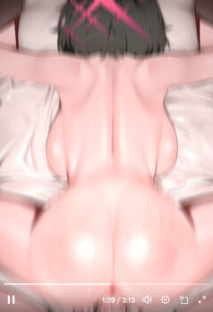 Rule 34 | 1boy, 1girl, absurdres, anus, ass, ass focus, ass ripple, ass smack, back, backboob, bare back, bent over, black hair, blue archive, bouncing ass, breasts, completely nude, curvy, doggystyle, face down, face in pillow, facing away, fake video, from behind, halo, handprint, hetero, highres, huge ass, hugging object, large breasts, lying, misaki (blue archive), nude, on bed, on stomach, penis, pillow, pillow hug, pov, pussy, recording, rough sex, sex, sex from behind, short hair, shoulder blades, slap mark, slapping, solo focus, spanked, spanking, spread legs, sweat, thighs, timestamp, vaginal, whyd5424