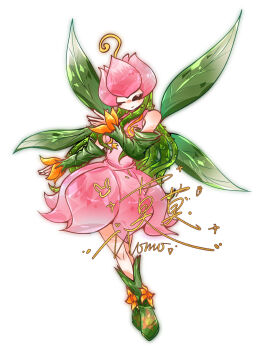 digimon digimon_(creature) flower highres lilimon monster_girl petals plant_girl sankmo