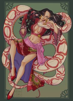 absurdres boa_hancock breasts highres large_breasts long_hair one_piece peterokii salome_(one_piece)