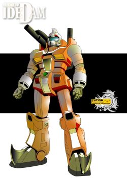 crossover densetsu_kyojin_ideon fusion guncannon gundam highres ideon mecha mobile_suit_gundam nimbus_goldbrum robot