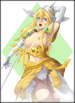 breasts breasts_out deep_rising riesz seiken_densetsu seiken_densetsu_3 thor_(deep_rising) torn_clothes