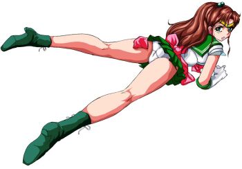 Rule 34 | 1990s (style), ass, bishoujo senshi sailor moon, boots, cameltoe, eyeball (artist), kino makoto, legs, lying, panties, sailor jupiter, skirt, underwear