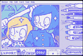 Rule 34 | 3boys, aged down, animal ears, animal hands, art program in frame, axe luther, blonde hair, blue hair, dream luther, fake animal ears, gakuran, glasses, gloves, highres, looking at another, luther von ivory, male focus, multiple boys, neko oven, nyon (randal's friends), paw gloves, randal's friends, school uniform, short hair, upper body, whiskers, wigglypaint (medium)