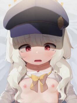 1boy 1girl age_difference ahegao animated aoba_(blue_archive) bed_sheet bittycat blonde_hair blue_archive blush bottomless bouncing_breasts bow bowtie breasts clothed_sex cum cum_in_pussy ejaculation erection female_focus flat_chest grabbing_another's_penis groping halo hands_on_own_hips hat heart heart-shaped_pupils hetero imminent_penetration imminent_vaginal live2d loli long_hair long_sleeves longcloud looking_at_viewer lying missionary navel nipple_stimulation nipples no_panties nude on_back open_clothes open_mouth open_shirt penis pov pussy red_eyes rolling_eyes sex shirt small_breasts solo_focus sound spread_legs stomach sweat symbol-shaped_pupils tagme thigh_grab thighs tongue tongue_out torogao torso_grab uncensored vaginal video white_hair yellow_bow yellow_bowtie