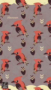 animal_focus beak bird closed_mouth feathers fletchinder gen_6_pokemon highres meme_(sleepsheep) nintendo no_humans pokemon pokemon_(creature) pokemon_focus tail talons