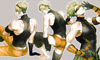 Rule 34 | achilles (fate), achilles (fearless diver) (fate), achilles (festival outfit) (fate), armband, bad id, bad pixiv id, bare shoulders, black gloves, boxers, changye, fate/apocrypha, fate/grand order, fate (series), fearless diver (fate), gloves, goggles, goggles on head, green hair, large pectorals, male focus, male underwear, pectorals, shirt, sleeveless, sleeveless turtleneck, swimsuit, tight clothes, tight shirt, turtleneck, undercut, underwear, undressing, yellow eyes