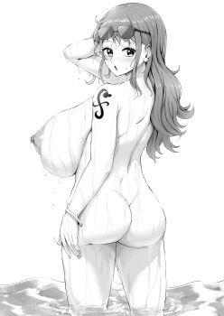 1girl breasts cleavage highres huge_breasts kding large_breasts long_hair nami_(one_piece) one_piece solo