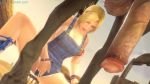 10s 1boy 1girl 3d animal_penis animated artist_name bestiality blonde_hair blue_eyes bouncing_breasts breasts dead_or_alive dead_or_alive_5 dutch_angle esk fingering fingering_through_clothes flaccid hair_ribbon helena_douglas highres horse horse_penis huge_penis jiggle large_breasts large_testicles looping_animation masturbation masturbation_through_clothes moaning naked_overalls outdoors overalls penis ribbon rubbing short_hair sky solo_focus source_filmmaker_(medium) squatting standing tecmo testicles through_clothes uncensored video watching watermark web_address
