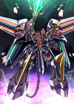 energy_sword granteed_dracodeus mecha no_humans robot sakusakusakurai science_fiction space super_robot_wars super_robot_wars_judgement super_robot_wars_og_moon_dwellers super_robot_wars_original_generation sword weapon