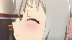 1girl animated anime_screenshot asphyxiation ass autoerotic_asphyxiation bed blush breasts cameltoe camisole closed_eyes collarbone female_masturbation futoku_no_guild gluteal_fold highres holding holding_staff kyojiri_loli leash loli long_hair lying maidena_angers masturbation navel on_back on_bed one_eye_closed open_mouth panties pussy_juice_stain red_eyes small_breasts sound staff stomach thighs underwear video wet wet_clothes wet_panties white_camisole white_hair white_panties