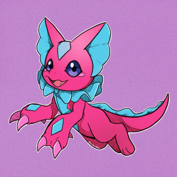 Rule 34 | claws, digimon, digimon (creature), elizamon, highres, reptile, ribbon, tail