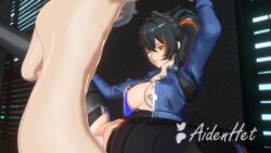 1boy 1girl 3d aidenhet animated artist_name black_hair black_thighhighs blender_(medium) blue_jacket breasts clothed_female_nude_male completely_nude grey_hair hetero holding_hands indoors interlocked_fingers jacket large_breasts lewddmonva missionary misuzugon moaning multicolored_hair nude open_clothes open_jacket opennsfwsp orange_eyes patreon_logo penis pussy sex sound spread_legs thighhighs twitter_logo vaginal video window_blinds wise_(zenless_zone_zero) zenless_zone_zero zhu_yuan