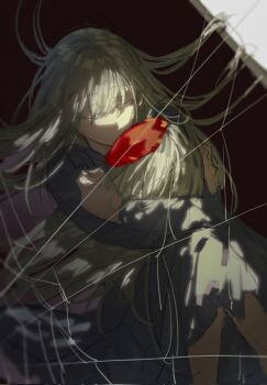 1girl bad_id bad_twitter_id bang_dream! bang_dream!_it&#039;s_mygo!!!!! blue_dress character_doll chinese_commentary closed_eyes commentary_request corrupted_twitter_file doll dress green_hair highres image_sample long_sleeves mortis_(bang_dream!) mortis_(costume)_(bang_dream!) shidararey solo twitter_sample wakaba_mutsumi