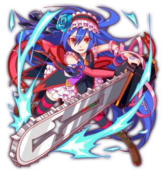 1girl alternate_eye_color anime_coloring aqua_flower aqua_necktie aqua_rose arm_wrap artist_request attack_trail back_bow bare_shoulders belt belt_buckle black_bow black_collar black_hairband black_shirt black_thighhighs blue_hair blue_ribbon blue_trim boots bow bow_flower brooch brown_boots buckle chainsaw coattails collar collared_shirt crash_fever cross cross_cutout cross_ornament dress dress_under_shirt elbow_gloves eyelashes flat_chest flower frilled_dress frilled_headband frills frown full_body game_cg gloves gold_buckle green_belt hair_between_eyes hairband high_heel_boots high_heels holding holding_chainsaw horizontal-striped_thighhighs jewelry knee_boots kurara_(crash_fever) latin_cross layered_dress leg_belt leg_up legs_apart long_hair necktie number_tattoo numbered official_alternate_eye_color official_art open_mouth outline pink_ribbon pink_trim red_bow red_gloves red_outline red_thighhighs red_trim ribbon rose shirt shoe_belt single_glove sleeveless sleeveless_shirt solo square square_tattoo straight_hair tachi-e tattoo thighhighs third-party_source transparent_background two-tone_thighhighs v-shaped_eyebrows very_long_hair yellow_eyes yellow_trim