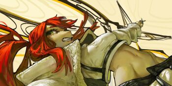 1girl gachiakuta groin highres midriff navel red_hair riyo_reaper shiga_96 tagme