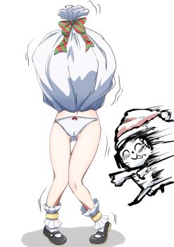 1girl absurdres arms_up bdsm black_dress black_panties black_shoes blue_archive bobby_socks bondage bound braid breasts coif commentary_request dress flower full_body highres humiliation kirisame0729 mari_(blue_archive) mary_janes navel nipple_piercing nun object_insertion panties piercing restrained sensei_(blue_archive) shoes side_braid single_nipple_piercing skirt_tied_over_head small_breasts smile socks solo stuck thigh_strap thighhighs underwear white_dress white_flower white_panties white_socks