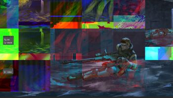 Rule 34 | 1boy, brown hair, corrupted file, distortion, full body, glitch, gloves, gun, highres, holding, holding gun, holding weapon, imagine (imagine7243618), male focus, outdoors, piers nivans, resident evil, resident evil 6, scarf, short hair, vest, water, weapon