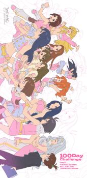 Rule 34 | 6+girls, akizuki ritsuko, amami haruka, artist name, betti (xx betti), blonde hair, breasts, brown hair, closed mouth, dot nose, everyone, futami ami, futami mami, ganaha hibiki, grey hair, hagiwara yukiho, highres, hoshii miki, idolmaster, idolmaster (classic), idolmaster million live!, idolmaster million live! theater days, kikuchi makoto, kisaragi chihaya, long hair, minase iori, miura azusa, multiple girls, open mouth, pink diamond 765, shijou takane, sideways, smile, takatsuki yayoi