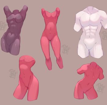 abs bite_mark colored_skin narrow_waist navel_piercing null_bulge pear-shaped_figure piercing template toned toned_male trap zhiin